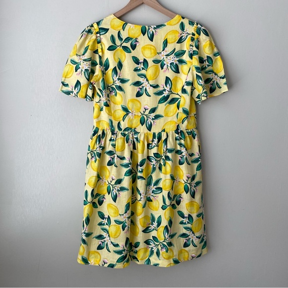 Drapes James Danielle Mini Dress Lemon Blossom 4 - Picture 7 of 9